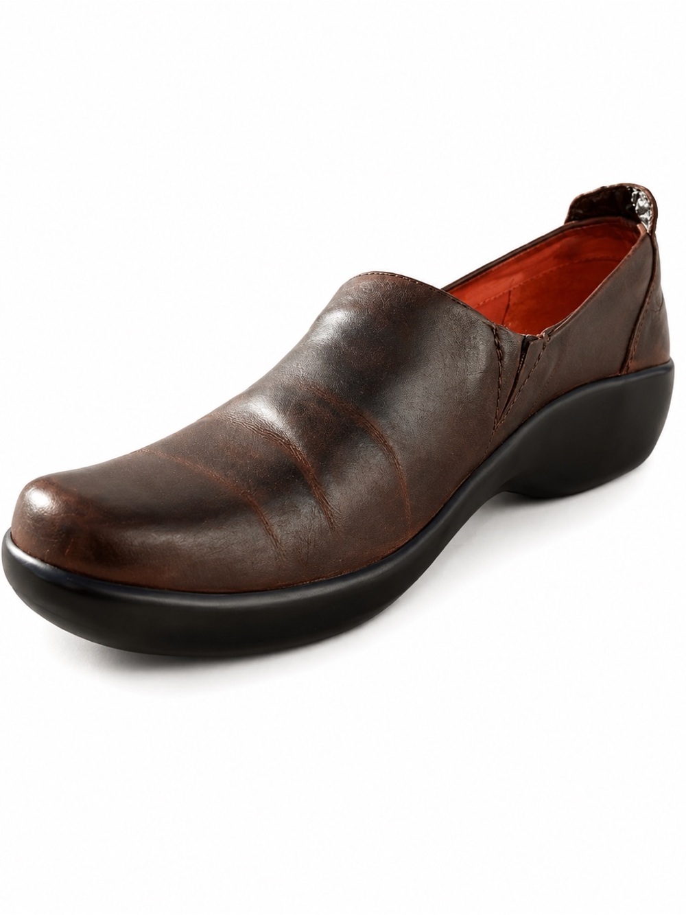 L.L.Bean Women’s Brown Leather Slip-On Comfort Shoes Size 8.5